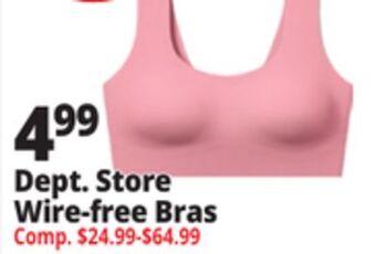 Ocean State Job Lot Dept. store wire-free bras offer