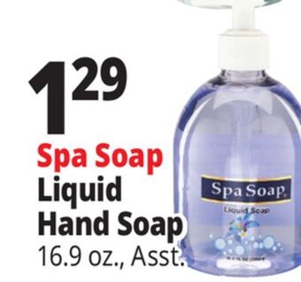 Ocean State Job Lot Spa soap liquid hand soap offer