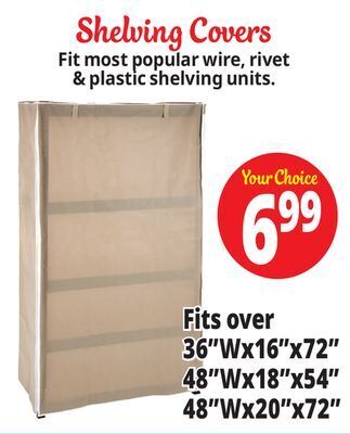 Ocean State Job Lot Shelving covers offer