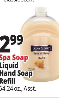 Ocean State Job Lot Spa soap liquid hand soap refill offer