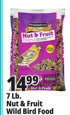 Ocean State Job Lot 7 lb. nut & fruit wild bird food offer