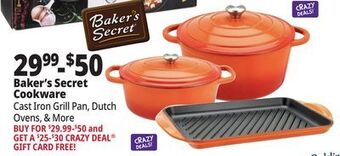 Ocean State Job Lot Baker's secret cookware offer
