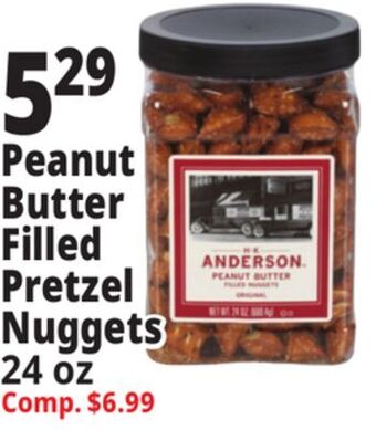 Ocean State Job Lot Peanut butter filled pretzel nuggets offer