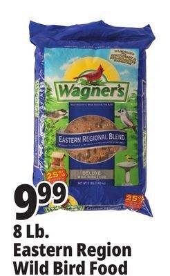 Ocean State Job Lot Wagner's 8 lb. eastern region wild bird food offer