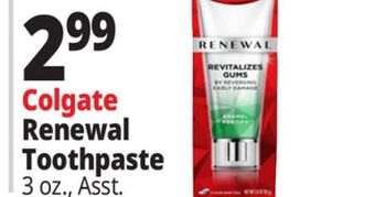 Ocean State Job Lot Colgate renewal toothpaste offer