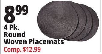 Ocean State Job Lot 4 pk. round woven placemats offer