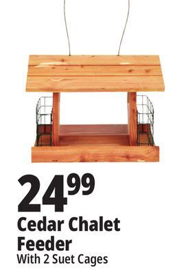 Ocean State Job Lot Cedar chalet mixed seed feeder offer