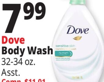 Ocean State Job Lot Dove body wash offer