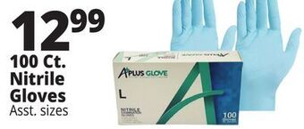 Ocean State Job Lot A+ plus disposable nitrile gloves, 100 count offer