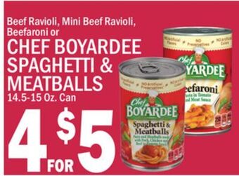 C Town Chef boyardee spaghetti & meatballs offer
