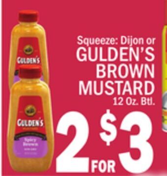 C Town Gulden's brown mustard offer