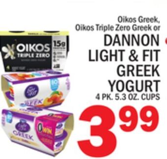 C Town Dannon light & fit greek yogurt offer