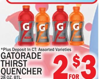 C Town Gatorade thirst quencher offer