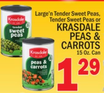C Town Krasdale peas & carrots offer