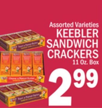 C Town Keebler sandwich crackers offer