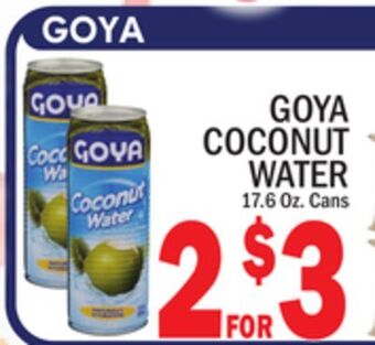 C Town Goya coconut water offer