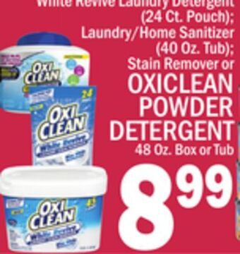 C Town Oxiclean powder detergent offer