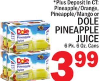 C Town Dole pineapple juice offer