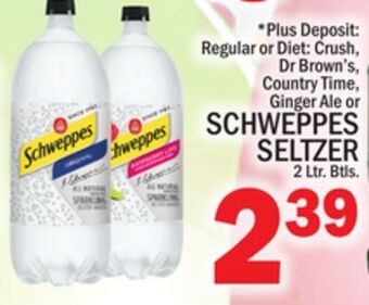 C Town Schweppes seltzer offer