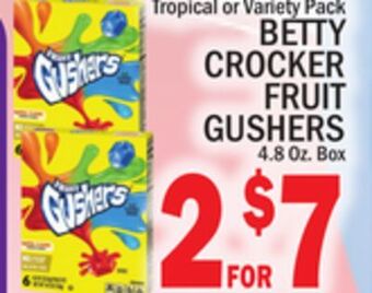 C Town Betty crocker fruit gushers offer