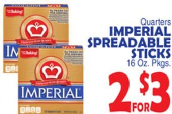 Bravo Supermarkets Imperial spreadable sticks offer