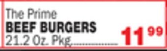 Bravo Supermarkets Beef burgers offer