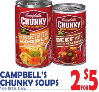 Bravo Supermarkets Campbell's chunky soups offer