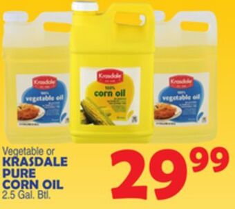 Bravo Supermarkets Krasdale pure corn oil offer