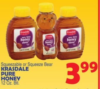 Bravo Supermarkets Krasdale pure honey offer