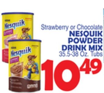 Bravo Supermarkets Nesquik powder drink mix offer