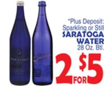 Bravo Supermarkets Saratoga water offer