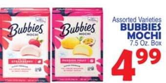 Bravo Supermarkets Bubbies mochi offer