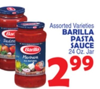 Bravo Supermarkets Barilla pasta sauce offer