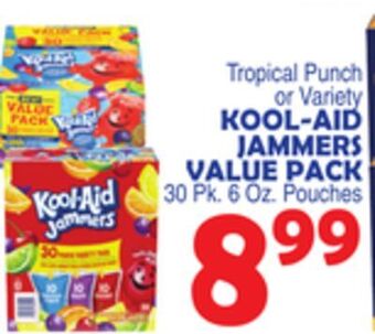 Bravo Supermarkets Kool-aid jammers value pack offer