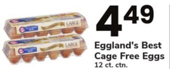 ACME Eggland's best cage free eggs offer
