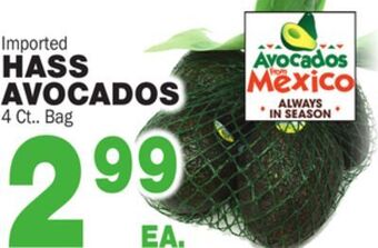 Bravo Supermarkets Hass avocados offer
