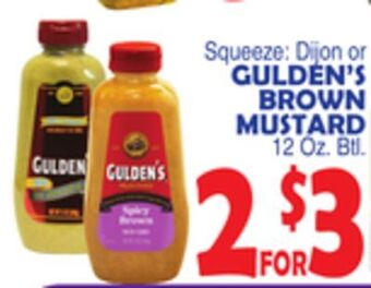 Bravo Supermarkets Gulden's brown mustard offer