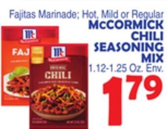 Bravo Supermarkets Mccormick chili seasoning mix offer