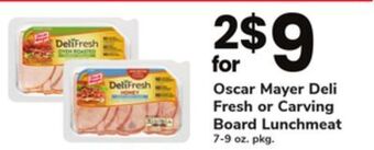 ACME Oscar mayer deli fresh or carving board lunchmeat offer