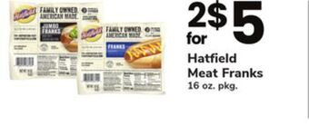 ACME Hatfield meat franks offer