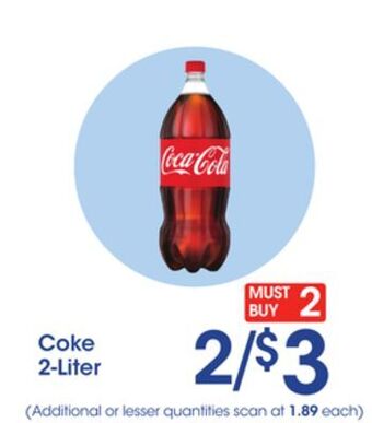 Price Rite Coke 2-liter offer