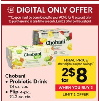 ACME Chobani offer
