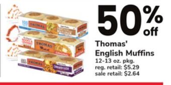 ACME Thomas' english muffins offer