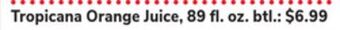 ACME Tropicana orange juice offer
