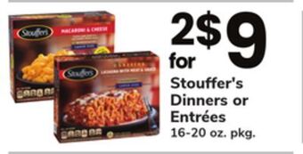 ACME Stouffer's dinners or entrées offer
