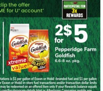 ACME Pepperidge farm goldfish offer