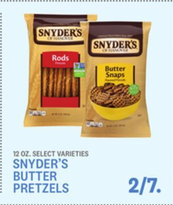 Kings Food Markets Snyder's butter pretzels offer