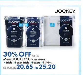Boscov's Mens jockey underwear offer
