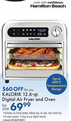 Boscov's Kalorik 12.6-qt. digital air fryer and oven offer