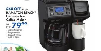 Boscov's Hamilton beach flexbrew trio coffee maker offer